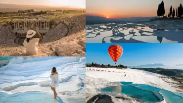 Pamukkale Hot Air Balloon Flight from Antalya with Lunch & Transfer