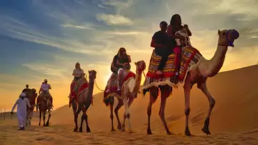Premium Red Dunes Safari with Camel Ride & 3 Cuisines at Al Khayma Camp