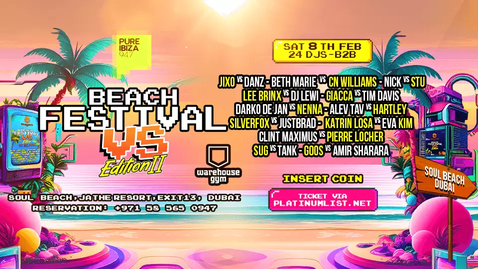 Pure Ibiza 94.7 Beach Festival in Dubai