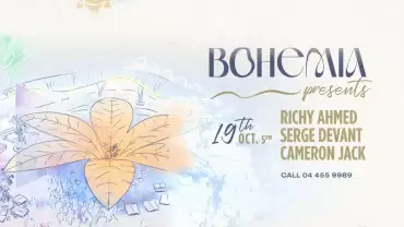 Richy Ahmed, Serge Devant & Cameron Jack at Bohemia | 19 October, from 5pm