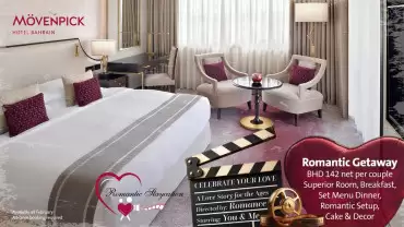 Romantic Getaway Room Package at Mövenpick Hotel Bahrain