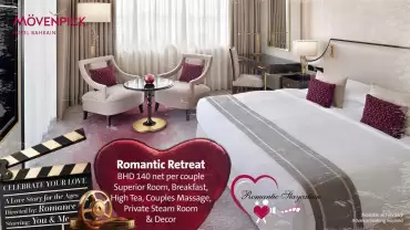 Romantic Retreat Room Package at Mövenpick Hotel Bahrain