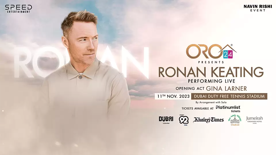 Ronan Keating Live at Dubai Tennis Stadium