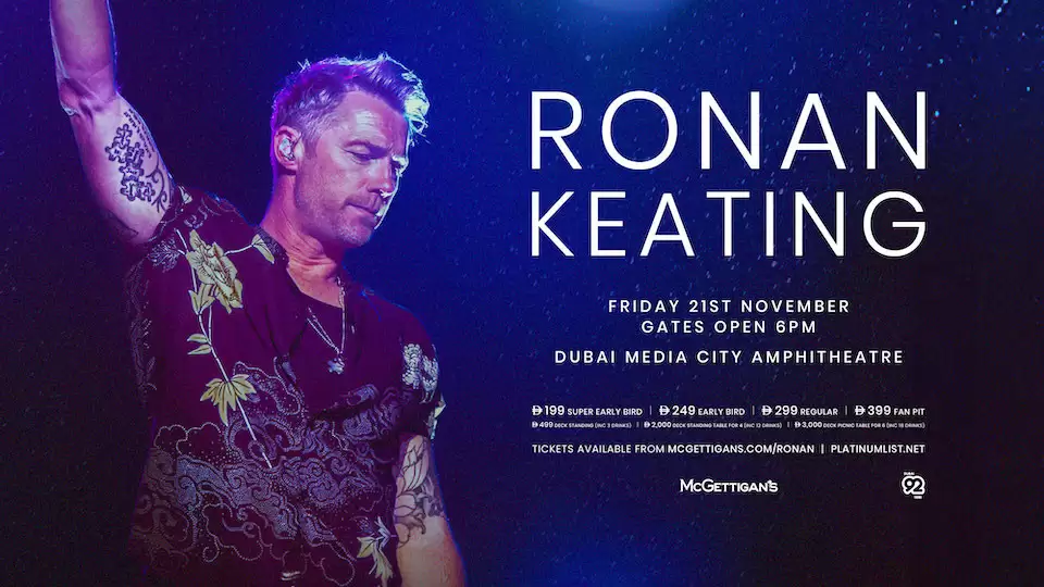 Ronan Keating Live in Dubai