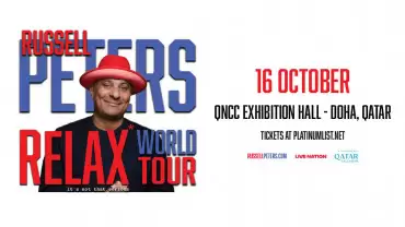 Russell Peters “Relax” World Tour Live in Qatar
