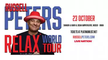 Russell Peters “RELAX” World Tour Live in Oman