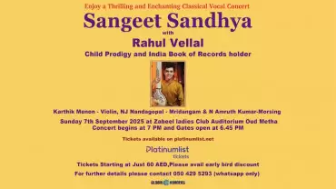 Sangeet Sandhya with Rahul Vellal Live in Dubai