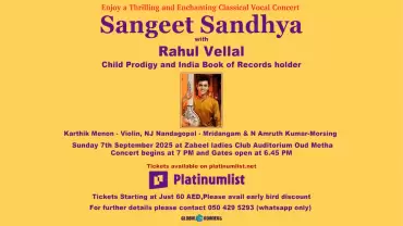 Sangeet Sandhya with Rahul Vellal Live in Dubai