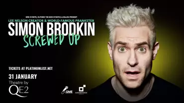 Simon Brodkin at Theatre by QE2 in Dubai