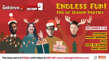 The Selfdrive Laughter Factory’s ‘Endless Fun, End of Season Parties
