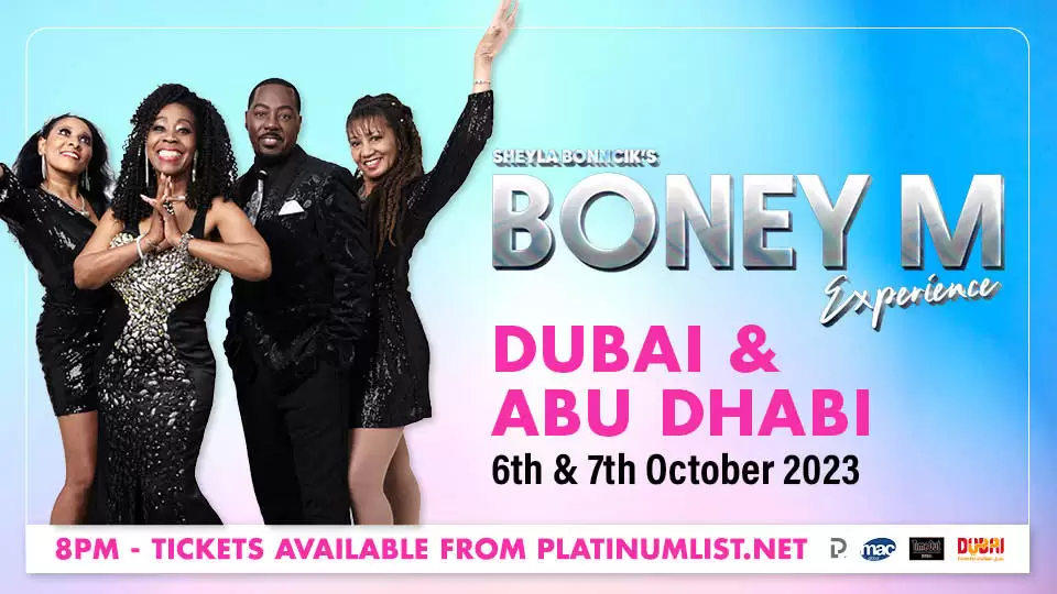 Boney M - Throwback Disco Extravaganza! Sheyla Bonnick's Boney M Experience Live in Dubai