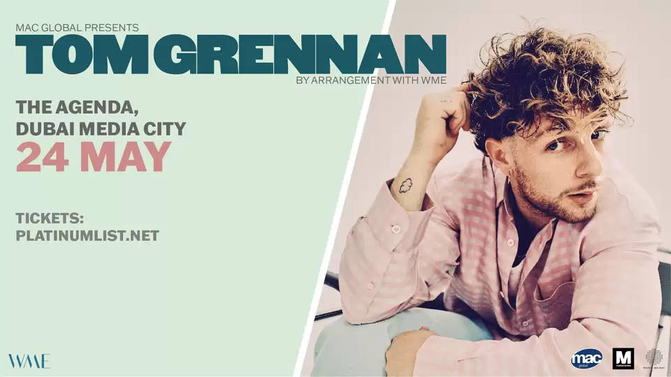 Tom Grennan at The Agenda, Dubai