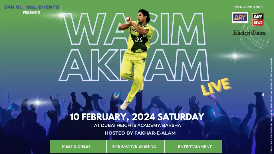 Wasim Akram Live in Dubai