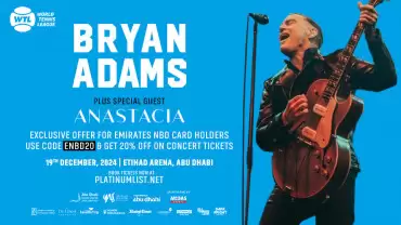 World Tennis League presents Bryan Adams live Live at Etihad Arena Abu Dhabi 2024