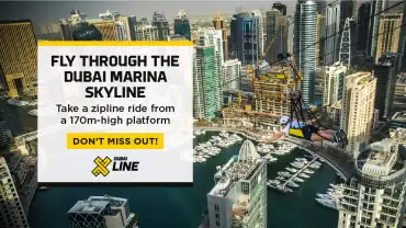 XLine Dubai Marina - The Longest Urban Zipline in The World